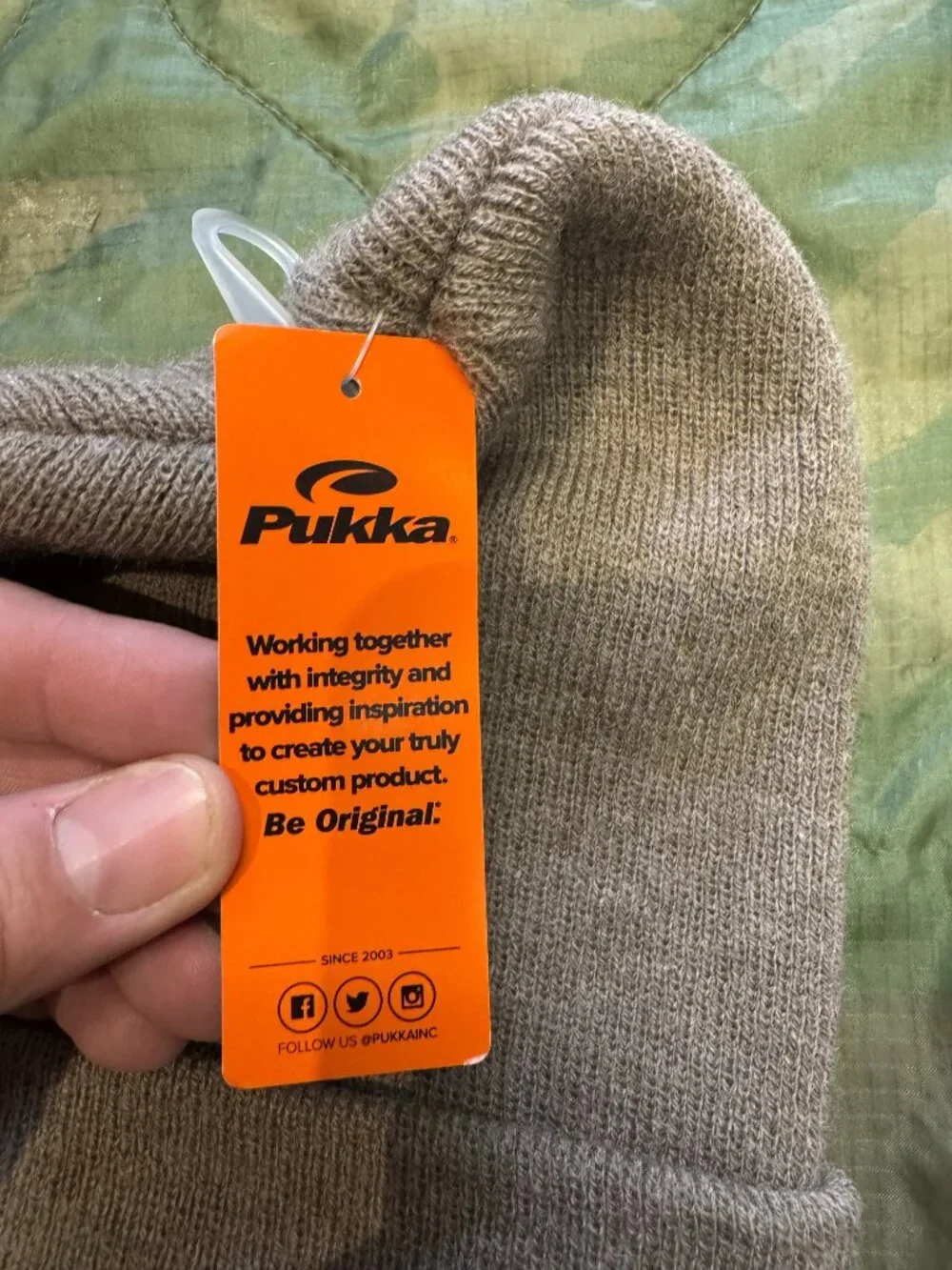Maine Surfers Union Knit Beanie Tan - NWT